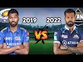 Hardik Pandya 2019 Hardik Pandya 2022 In IPL Comparison MI Hardik Vs GT Hardik