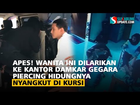 Apes! Wanita Ini Dilarikan ke Kantor Damkar Gegara Piercing Hidungnya Nyangkut di Kursi