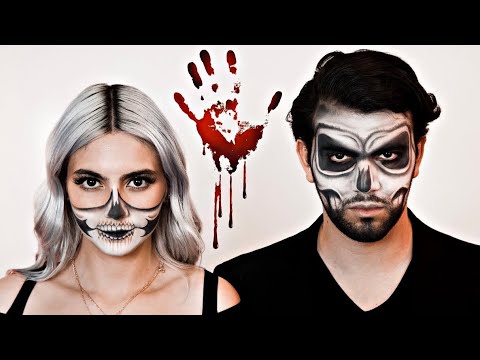 👻Doing My Best Friend's Halloween Makeup🎃