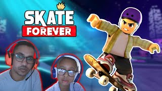 Playing Roblox - Skate forever & other games with my new LankyBot from LankyBox