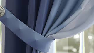 Комплект штор «Бакстер (королевский синий)» — видео о товаре