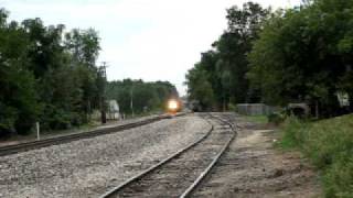 preview picture of video 'Amtrak slow run thru Augusta september 2010.'