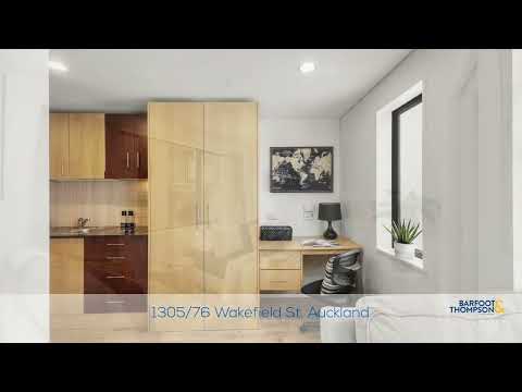 1305/76 Wakefield Street, Auckland Central, Auckland City, 1 ਕਮਰੇ, 1 ਬਾਥਰੂਮ, Apartment