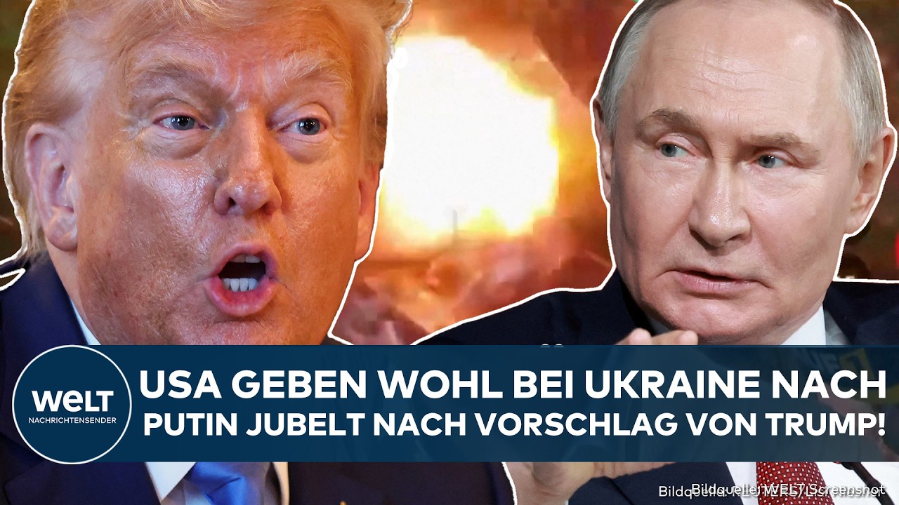 UKRAINE-KRIEG: Donnerschlag! Putin jubelt! Neuer Plan von Trump! USA knicken wohl vor Russland ein