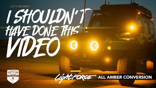 The Jeep Goes Full Amber w/ *LIGHTFORCE* Amber Lineup