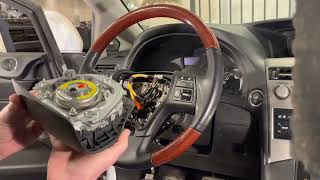 2010-2015 Lexus RX350 RX450h Steering Wheel Airbag And Horn Assembly Replacement Instructions