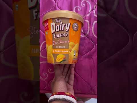 Delicious mango flavour family pack ice cream #icecream #children