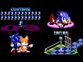 Sonic Continue Screen Evolution