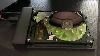 7200rpm Hard Drive running without the cover