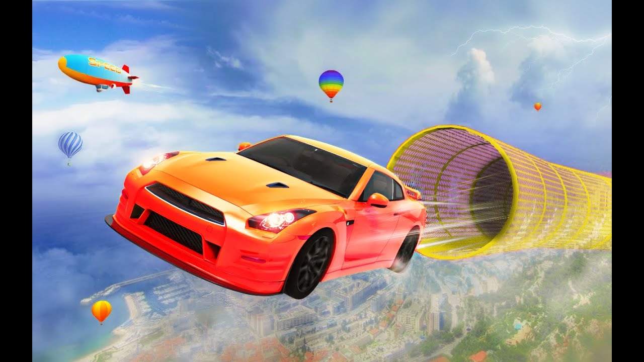 Mega Ramp 3D Car Stunt Racing Gameplay