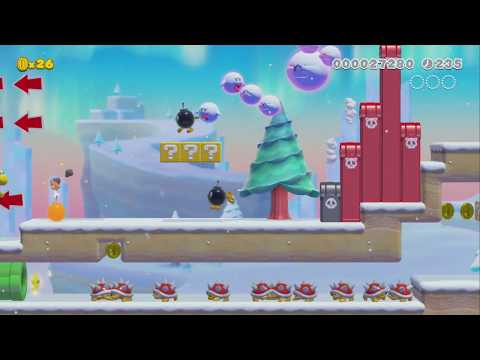 Frosty World 1-1 by Wendy's - Super Mario Maker 2 - No Commentary 1bu