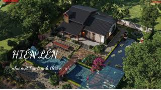 Thiết kế nhà 100m2 kiến trúc vườn quê yên bình