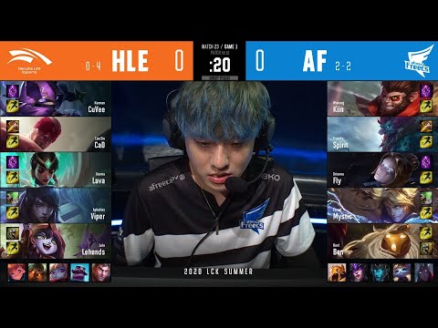 HLE vs AF | W3D2 | Match 23 Game 1 | LCK Summer Split 2020 – S10 | Hanwha Life vs Afreeca Freecs
