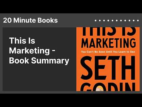 This Is Marketing - Book Summary