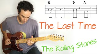 Rolling Stones - The Last Time - Guitar lesson / tutorial / cover with tab