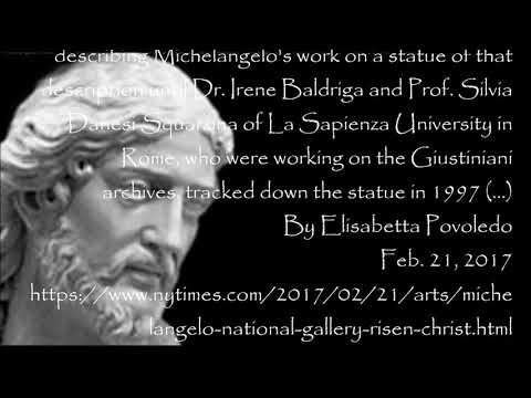 Il Cristoportacroce di Bassano Romano, Nude Christ by Michelangelo, long forgotten  @manortiz46az