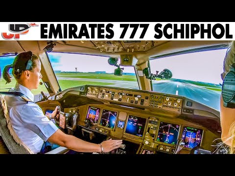 Meet Emirates Boeing 777 Captain Ellen & Mom as she flies out of Amsterdam