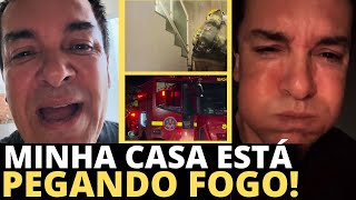 Urgente! Casa do cantor Regis Danese pega fogo em Uberlândia