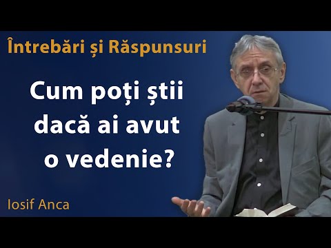 Iosif Anca - How can you know if you had a vision? | Questions and Answers