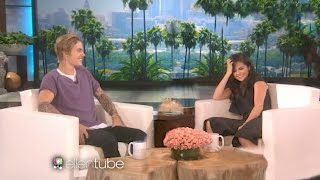 Justin Bieber And Selena Gomez on Ellen 2017