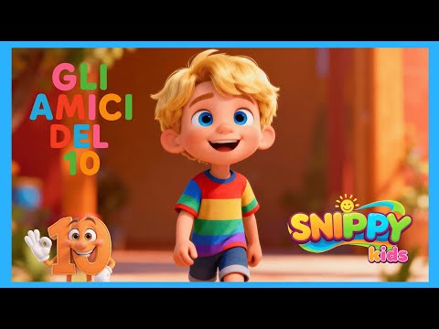 Gli amici del 10 - Impara gli amici del 10 - Matematica divertente insieme a Snippy Kids