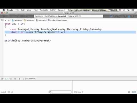 Type (Enum) Properties in Swift