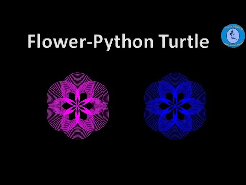 Python Turtle Graphics Tutorial Drawing A Beautiful Flower With Python