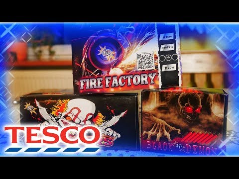 Fajerwerki z  TESCO - Zestaw FIRE FACTORY oraz Petardy Black Demon / BANGERS