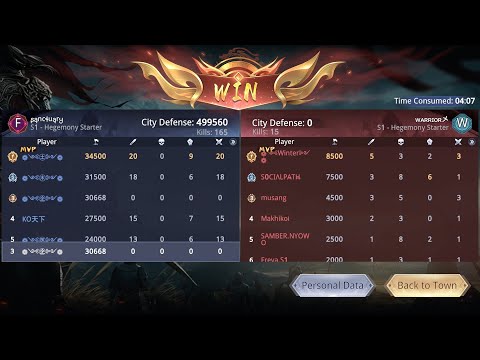 Guild War 23 September 2023 Session 2 - S1 sanctuary vs S1 warriorX - Dynasty Legends 2