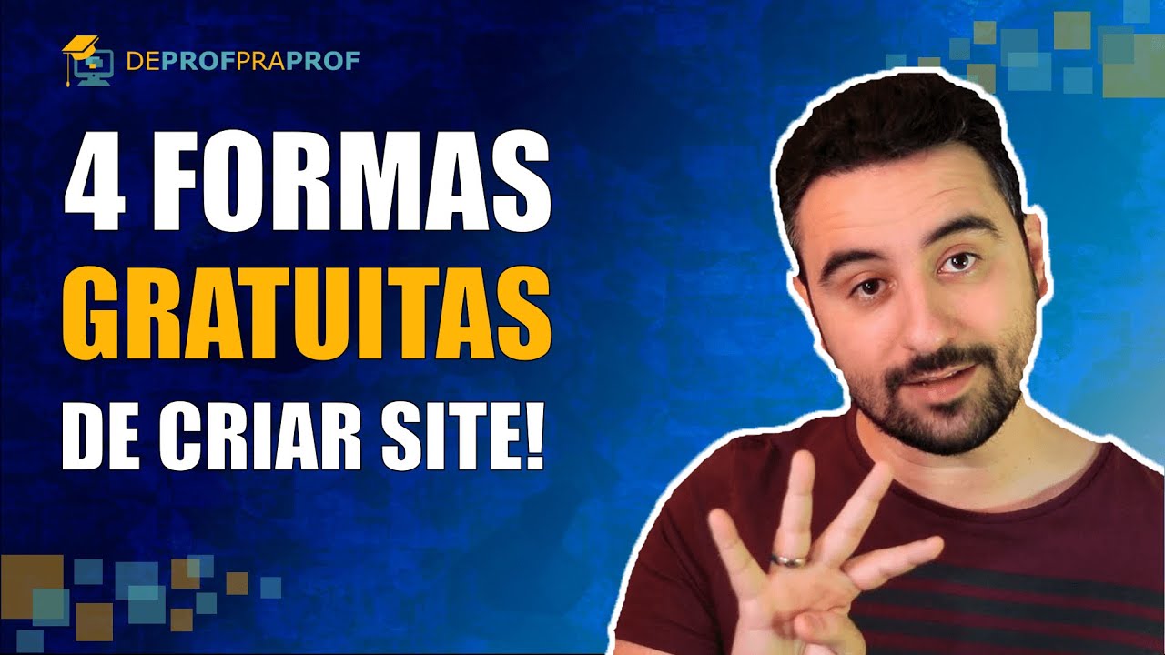 🔴 4 FORMAS DE CRIAR SITE GRÁTIS! | Professores Particulares 💻😉✅