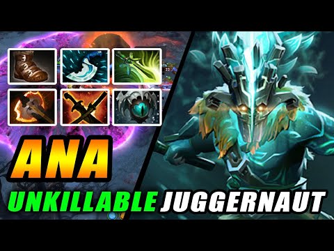ANA Juggernaut UNKILLABLE Ninja with a Sword 21-0-6 Score - Dota 2