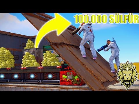 BUNKER BASE'DEN 100,000 SÜLFÜR ÇIKTI!!!   (RUST TÜRKÇE)
