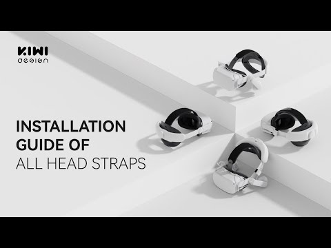 KIWI design Head Straps installation guide & How to remove Quest 2 stock head strap
