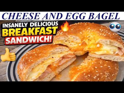 EASY AND DELICIOUS EGG AND CHEESE BAGEL