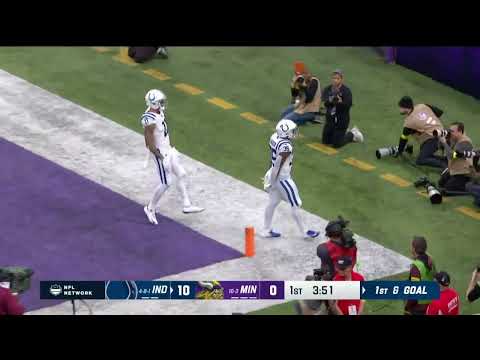 Deon Jackson scores his first career TD when receiving the ball from Matt Ryan