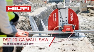 Hilti DST 20-CA Wall Saw - Features and Benefits
