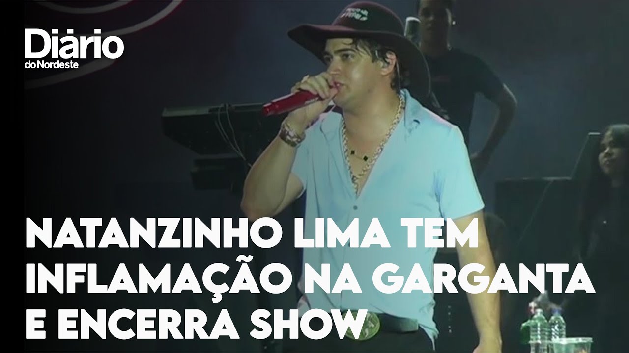Imagem da notícia: Natanzinho Lima encerra show por inflamação na garganta, na Bahia; assista