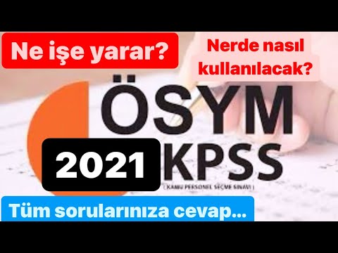2021 KPSS SINAV PUANLARI NE İŞE YARAR? Kafanızdaki tüm sorularınızın cevaplarını vermeye çalıştım.👍