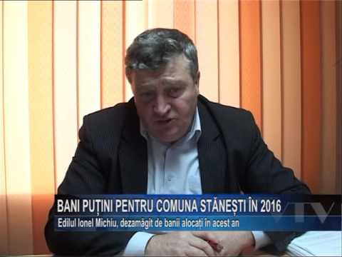 Bani putini pentru comuna Stanesti in 2016