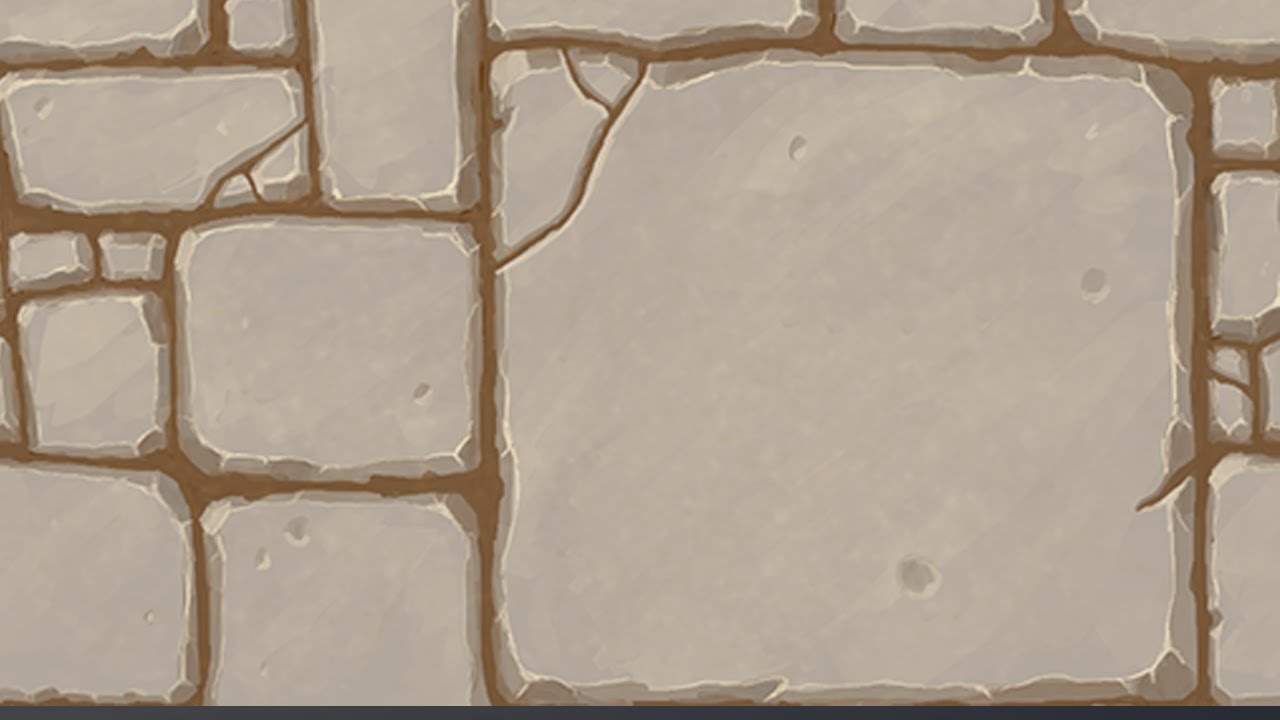 Hand Painted Block Floor Texture - Timelapse