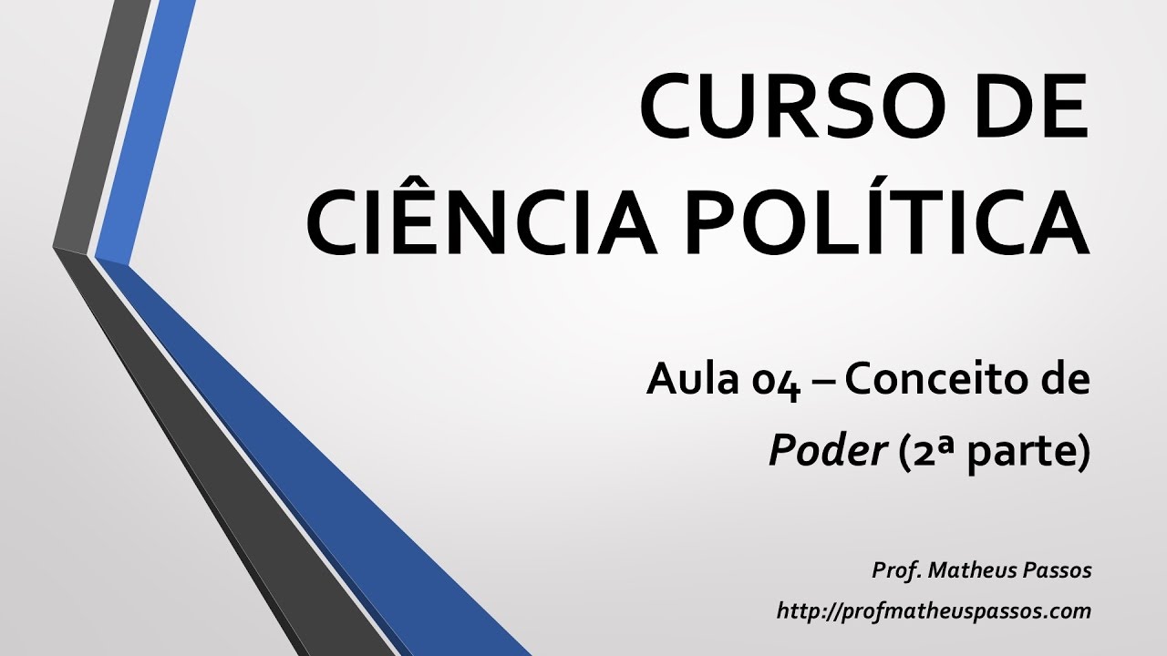 Curso de Ciência Política — Aula 04 — Conceito de Poder (2ª parte)