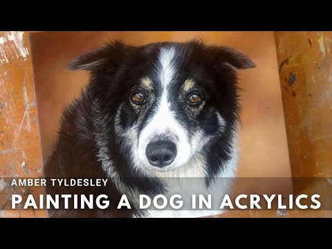 Painting a Dog in Acrylics | Pet Portraits 101
