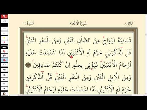 143.DERS KURAN SAYFA 146 ENAM SURESİ 143-146 |KURAN DERSLERİ | QURAN LESSONS WİTH TAJWEED SURAH ENAM