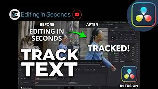 How to Track Text to a Moving Subject in DaVinci Resolve Step by Step