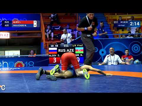 1/8 GR - 48 kg: I. ALIEV (RUS) v. N. GULUZADE (AZE)
