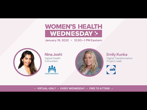 Women's Health Tech Wednesdays | Emily Kunka from UCB