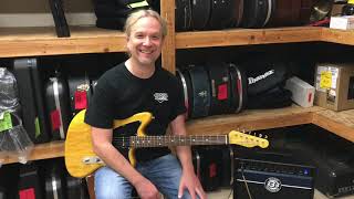 Video thumbnail for Fender Offset Tele Korina MIJ by Bizarre Guitar
