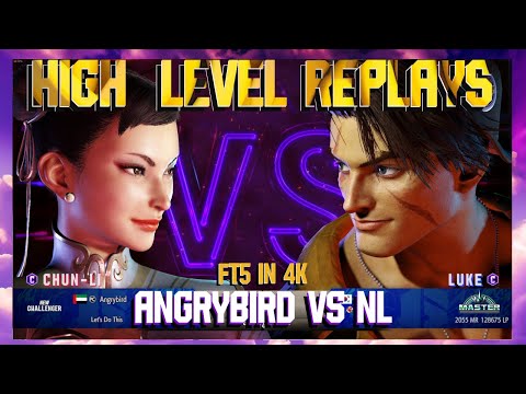 (ANGRYBIRD) Chun Li vs (NL) Luke ***First to 5 in 4K!***- Street Fighter 6 High Level Replays!!!