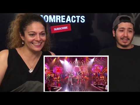 #MomReacts Cardi B, Bad Bunny & J Balvin - I Like It 2018 American Music Awards REACTION