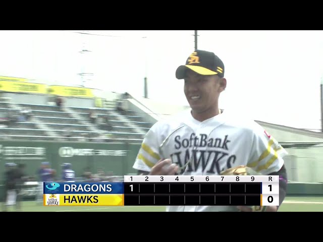 【ファーム】ホークス・今宮健太 開幕に向けて復活の兆し!! 今季初実戦で軽快な守備を見せる!!  2025年3月14日 福岡ソフトバンクホークス 対 中日ドラゴンズ